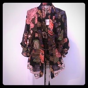Free People boho glam kimono cardigan